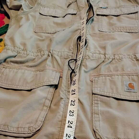 CARHARTT LIGHT TAN/ KHAKI HOODED UTILITY JACKET WOMEN'S SZ MED. - Picture 14 of 16